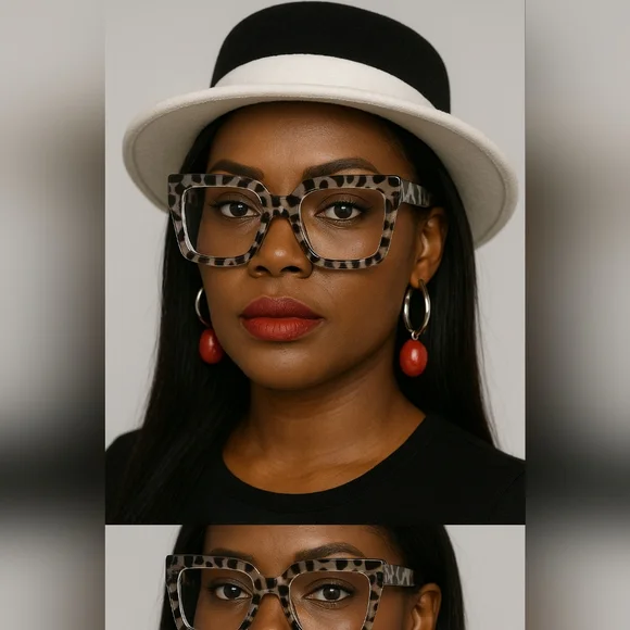 Leopard Print Glasses - Picture 2 of 6